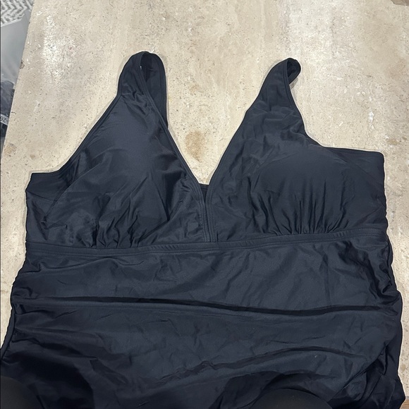 Womens Two Piece Tummy Control Swimdress Plus Size Skirtini CoverUp Swimsuit 4XL - Picture 2 of 4